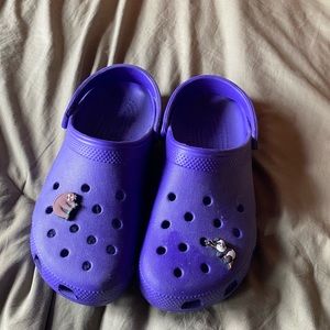 Dark purple crocs